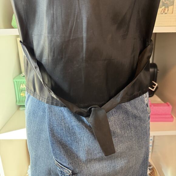 Vintage 90s Cat Novelty Artsy Button Vest - Tan Brown Wms M NWT - Picture 7 of 11